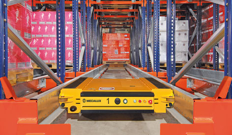 Pallet shuttles store